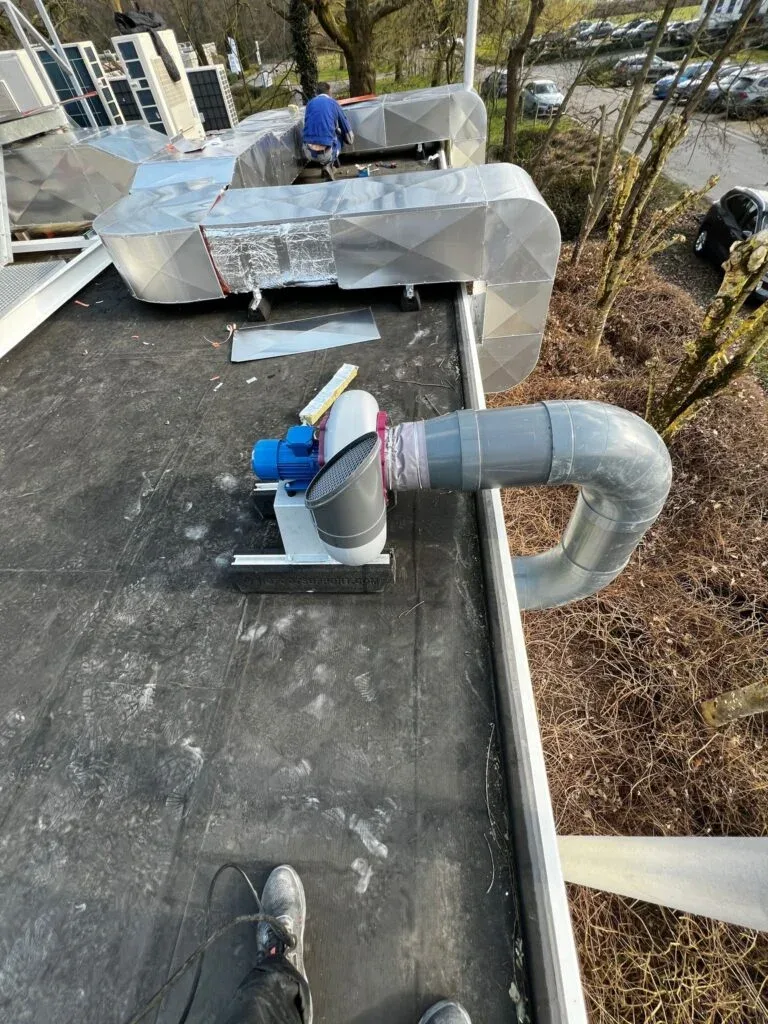 Montaža prezračevalnih kanalov Vuma Install